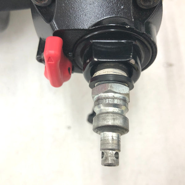 日立工機 HiKOKI ハイコーキ 65mm 高圧ロール釘打機 パワー切替機構付 メタリックゴールド ケース付 NV65HR 中古