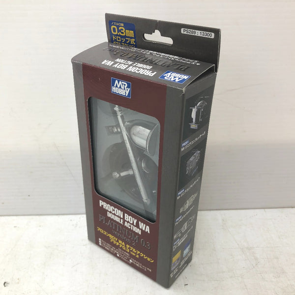 GSIクレオス ジーエスアイクレオス MR.HOBBY エアブラシ プロコンBOY WAプラチナVer.2 ダブルアクションタイプ ノズル口径0.3mm PS289 中古美品
