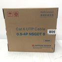 日本製線 Cat6 UTPケーブル LANケーブル 300m 白 0.5-4P NSGDT6 WH 未開封品