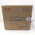 日本製線 Cat6 UTPケーブル LANケーブル 300m 白 0.5-4P NSGDT6 WH 未開封品