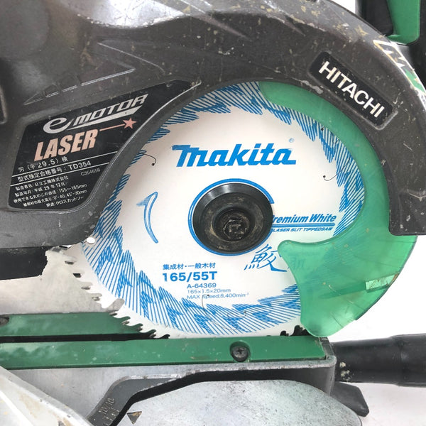 日立工機 HiKOKI ハイコーキ マルチボルト36V 165mm 卓上スライド丸のこ スライドマルノコ 本体のみ C3606DRA 中古