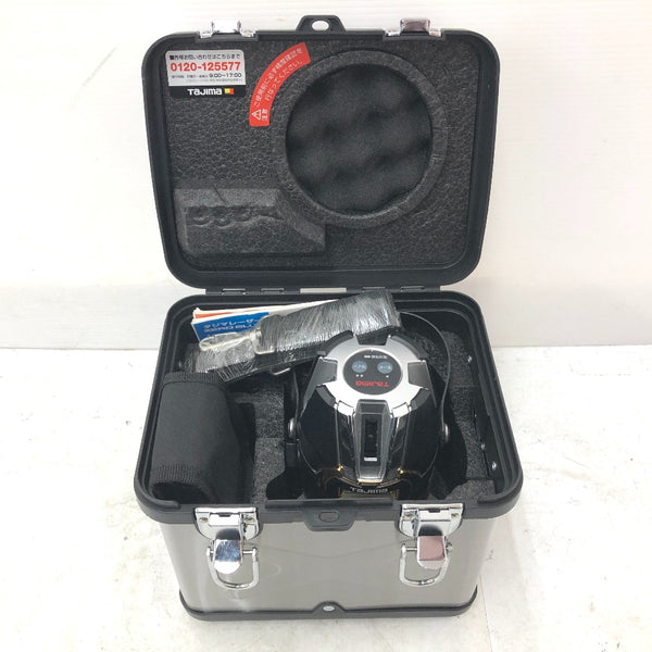TAJIMA タジマ TJMデザイン レーザー墨出器 ブルーグリーンレーザー 矩十字・横 乾電池タイプ ケース・受光器付 ZEROB-KJY 中古美品