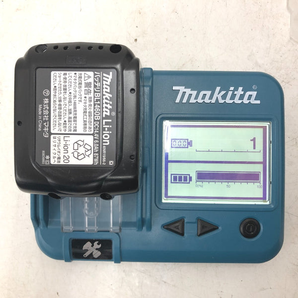 makita マキタ 14.4V 6.0Ah 充電式インパクトドライバ 黒 ケース・充電器・バッテリ2個セット TD162D 中古