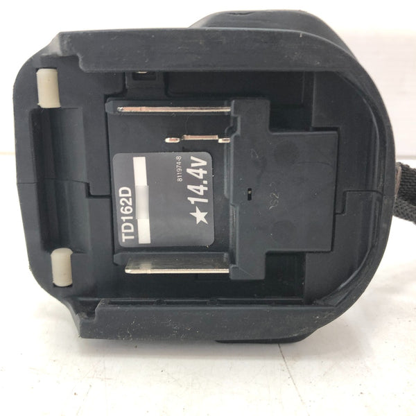makita マキタ 14.4V 6.0Ah 充電式インパクトドライバ 黒 ケース・充電器・バッテリ2個セット TD162D 中古