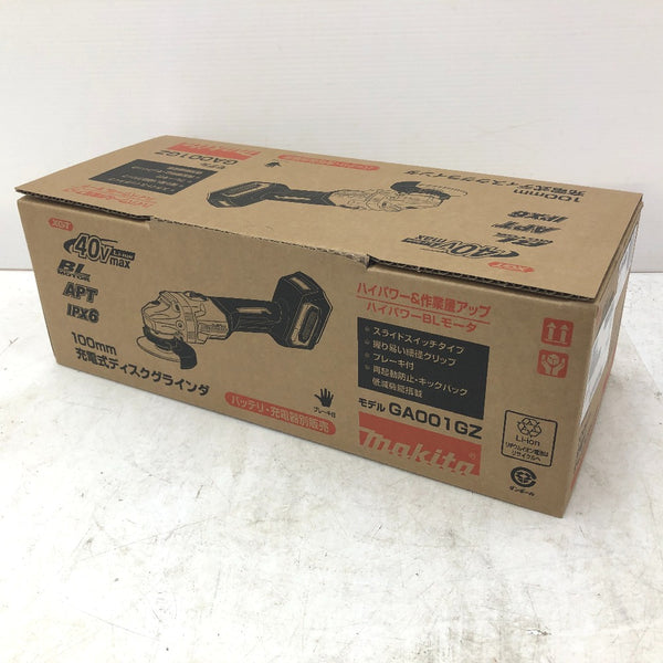 makita マキタ 40Vmax対応 100mm 充電式ディスクグラインダ 本体のみ GA001GZ 未使用品