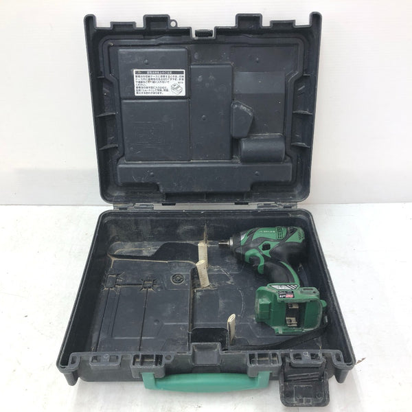 日立工機 HiKOKI ハイコーキ 18V対応 12.7mm コードレスインパクトレンチ ケース付 ケース留め具1つ欠品 WR18DBAL2 中古