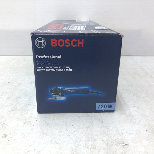 BOSCH ボッシュ 100V 100mm ディスクグラインダ スライドスイッチタイプ 箱イタミあり GWS7-100NW 未開封品
