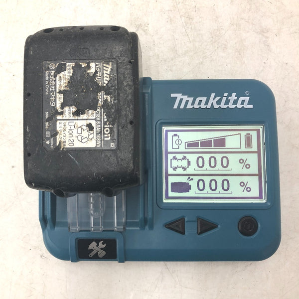 makita マキタ 18V 6.0Ah Li-ionバッテリ 残量表示付 雪マーク付 充電回数42回 BL1860B A-60464 中古