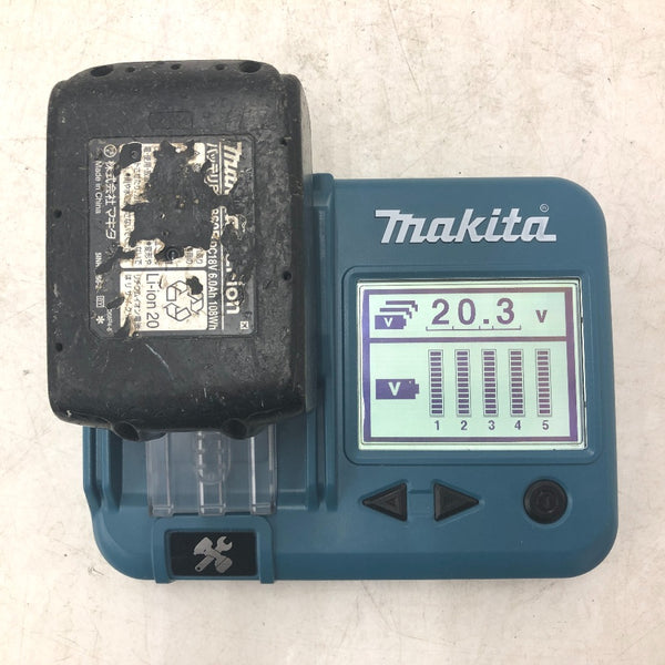 makita マキタ 18V 6.0Ah Li-ionバッテリ 残量表示付 雪マーク付 充電回数42回 BL1860B A-60464 中古