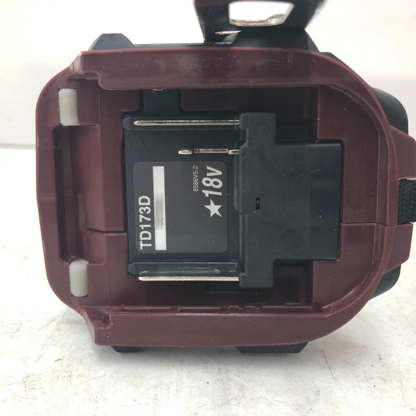 makita マキタ 18V 6.0Ah 充電式インパクトドライバ オーセンティックレッド ケース・充電器・バッテリ2個セット TD173DGXAR 中古美品