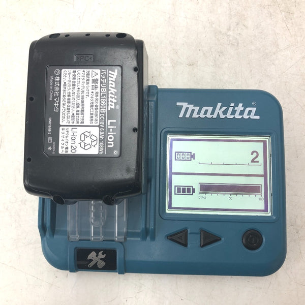 makita マキタ 18V 6.0Ah 充電式インパクトドライバ オーセンティックレッド ケース・充電器・バッテリ2個セット TD173DGXAR 中古美品