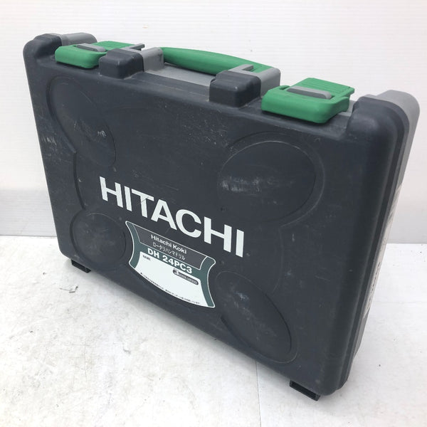 日立工機 HiKOKI ハイコーキ 100V 24mm ロータリーハンマドリル SDSプラス ケース付 DH24PC3 中古