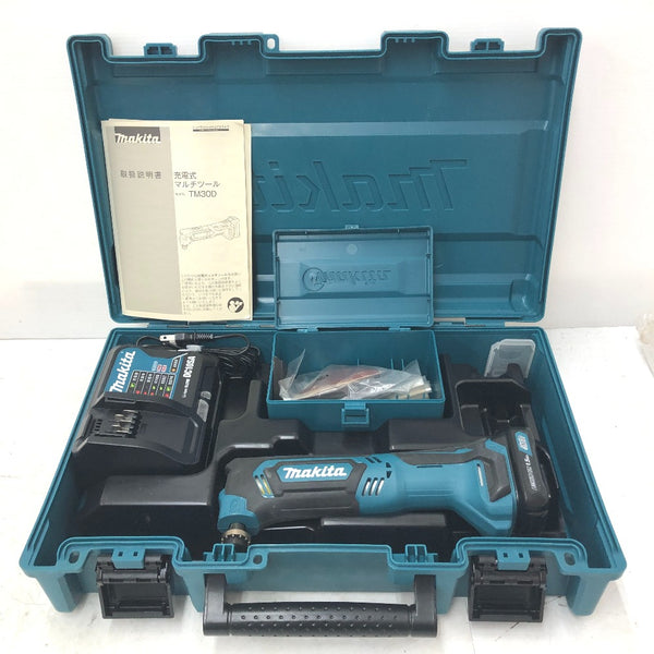 makita マキタ 10.8V 1.5Ah 充電式マルチツール ケース・充電器・バッテリ1個セット TM30DSH 中古美品