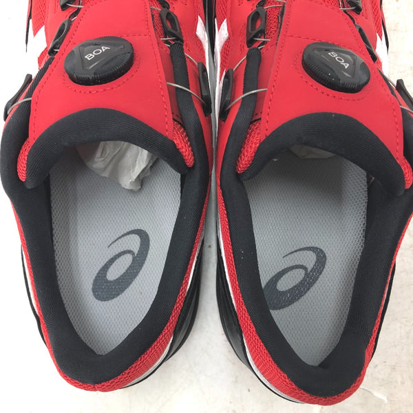asics アシックス プロテクティブスニーカー 安全靴 ウィンジョブ CP209 BOA JSAA A種認定 28.0cm 3E相当 クラシックレッド×ホワイト 本体のみ 未着用品