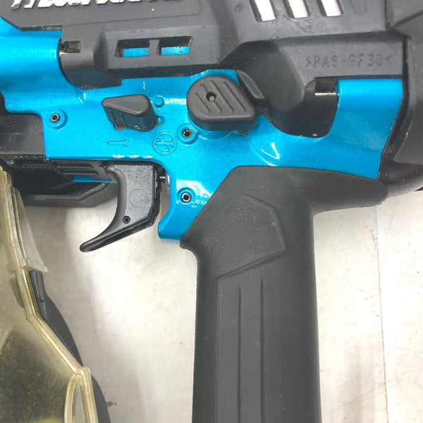 makita マキタ 90mm 高圧エア釘打 青 エアダスタ付 ケース付 AN936H 中古