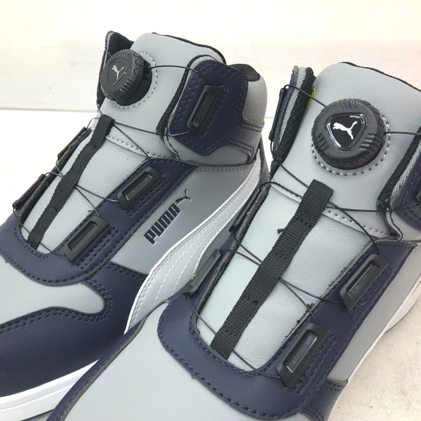 PUMA プーマ プロテクティブスニーカー 安全靴 フロントコート グレー ディスク ミッド 26.5cm 3E相当 No.63.221.0 未着用品