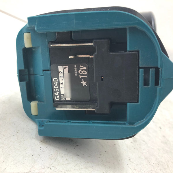 makita マキタ 18V対応 125mm 充電式ディスクグラインダ スライドスイッチタイプ ケース・本体のみセット GA504DN 中古