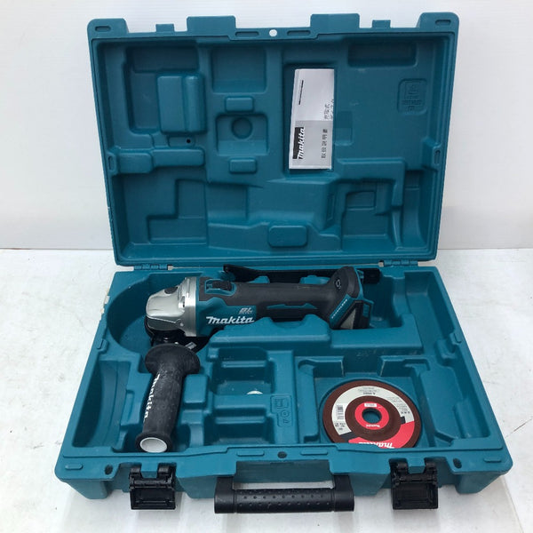 makita マキタ 18V対応 125mm 充電式ディスクグラインダ スライドスイッチタイプ ケース・本体のみセット GA504DN 中古