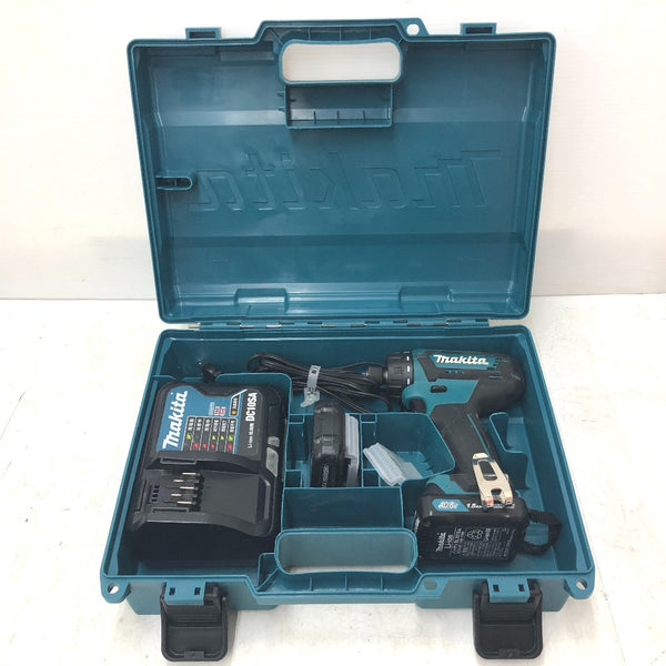 makita マキタ 10.8V 1.5Ah 充電式ドリルドライバ 青 ケース・充電器・バッテリ2個セット DF033D 中古