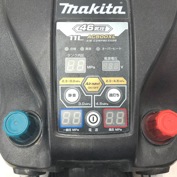 makita マキタ エアコンプレッサ 黒 11L 一般圧・高圧対応 AC500XLB 未使用品 【工具専門店 テイクハンズ金沢野々市店】 makita マキタ エアコンプレッサ 黒 11L 一般圧・高圧対応 AC500XLB 未