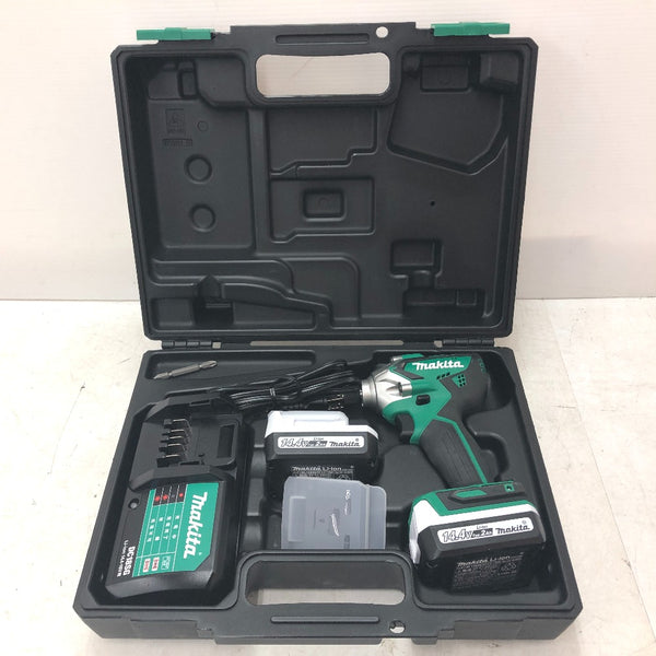 makita マキタ 14.4V 2.0Ah 充電式インパクトドライバ ケース・充電器・バッテリ2個セット MTD001D 中古美品