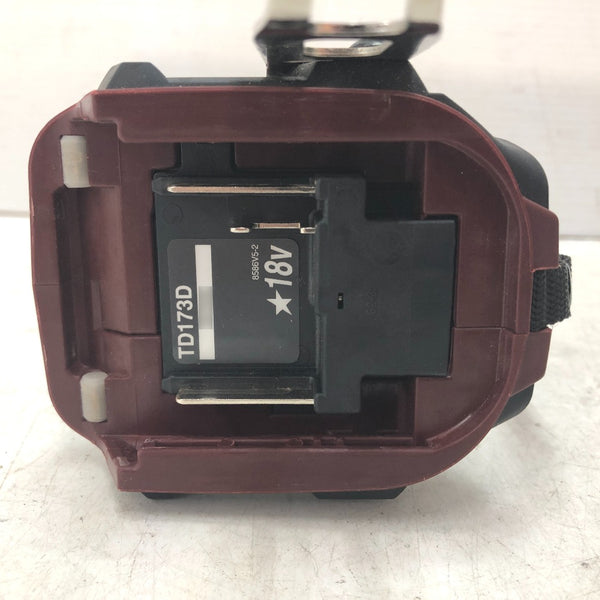 makita マキタ 18V 6.0Ah 充電式インパクトドライバ オーセンティックレッド ケース・充電器・バッテリ2個セット TD173DGXAR 中古美品