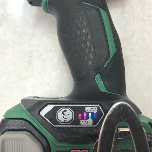 日立工機 HiKOKI ハイコーキ 18V 6.0Ah コードレスインパクトドライバ アグレッシブグリーン ケース・充電器・バッテリ2個セット WH18DDL2(2LYPK)(L) 中古美品