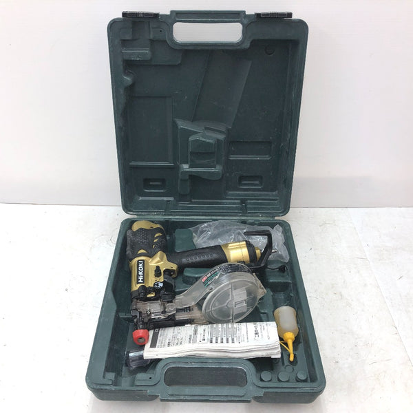 HiKOKI ハイコーキ 32mm 高圧ねじ打機 メタリックゴールド マガジンカバー割れあり WF3H 中古