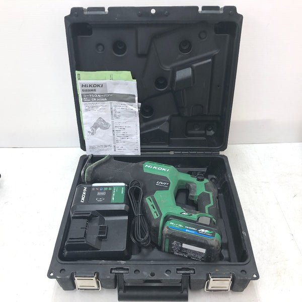 HiKOKI ハイコーキ マルチボルト36V 2.5Ah コードレスセーバソー ケース・充電器・バッテリ1個セット CR36DMA 中古