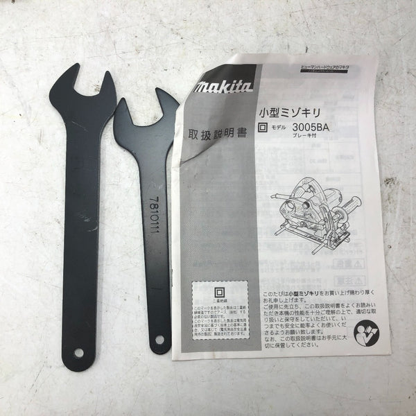 makita マキタ 100V 小型ミゾキリ 切削幅最大21mm 本体のみ 3005BA 中古美品