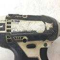 makita マキタ 14.4V 3.0Ah 充電式インパクトドライバ 白 ケース・充電器・バッテリ2個セット ライト不点灯・やや軸ブレあり 型番不明 中古