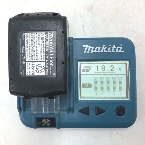 makita マキタ 18V 6.0Ah Li-ionバッテリ 残量表示付 雪マーク付 充電回数6回 BL1860B A-60464 中古美品