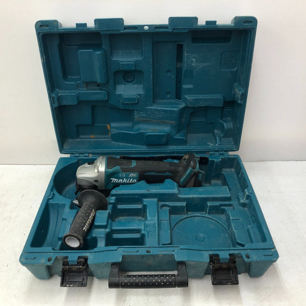 makita マキタ 18V対応 125mm 充電式ディスクグラインダ パドルスイッチタイプ 本体のみ ケース付 GA508D 中古