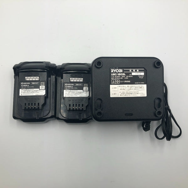 KYOCERA 京セラ RYOBI 18V 1.5Ah 充電式インパクトドライバー ケース・充電器・バッテリ2個セット 動作時異音・停止時火花あり BID-1805 中古