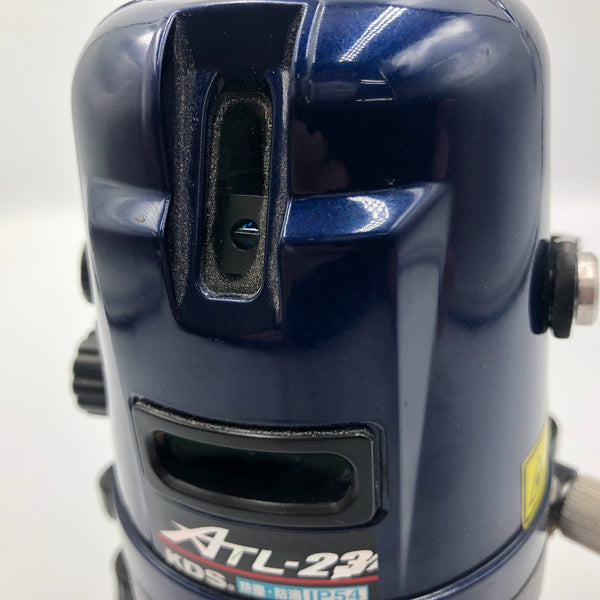 ムラテックKDS レーザー墨出器 オートラインレーザー 屋外・屋内兼用 赤色レーザー 水平・たち・地墨 ケース・受光器付 ATL-23 中古
