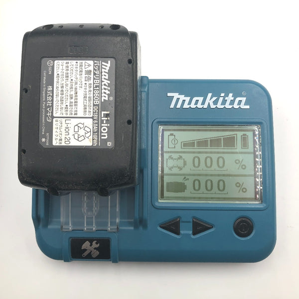 makita マキタ 18V 6.0Ah Li-ionバッテリ 残量表示付 雪マーク付 充電回数49回 BL1860B A-60464 中古