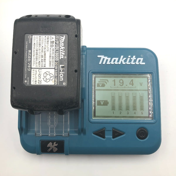 makita マキタ 18V 6.0Ah Li-ionバッテリ 残量表示付 雪マーク付 充電回数49回 BL1860B A-60464 中古
