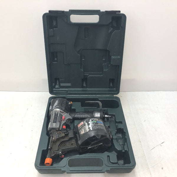 日立工機 HiKOKI ハイコーキ 75mm 高圧ロール釘打機 メタリックグレー NV75HMC 中古