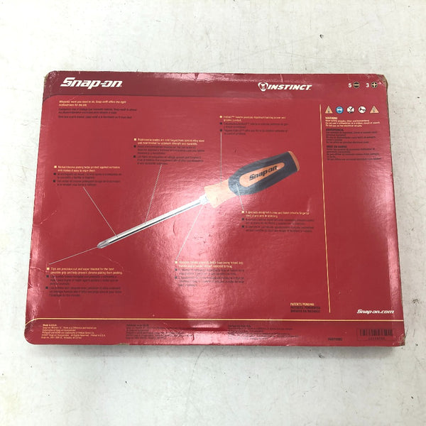 SnapOn スナップオン ソフトグリップ コンビネーションドライバーセット 8本セット SGDX80BO 中古美品