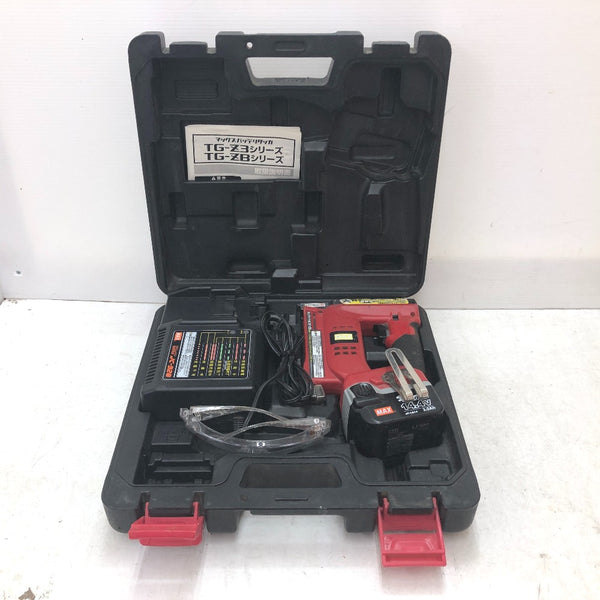 MAX マックス 14.4V 3.0Ah 12×10mm 充電式タッカ ケース・充電器・バッテリ1個セット TG-Z3 中古