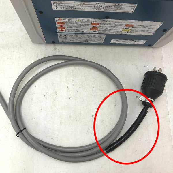DAIHEN ダイヘン 100V/200V/220V デジタルインバータ制御式 ポータブル直流パルスTIG溶接機 デジタルティグミニ 200P 通電確認のみ 電源ケーブルに補修あり DTM-200P 中古