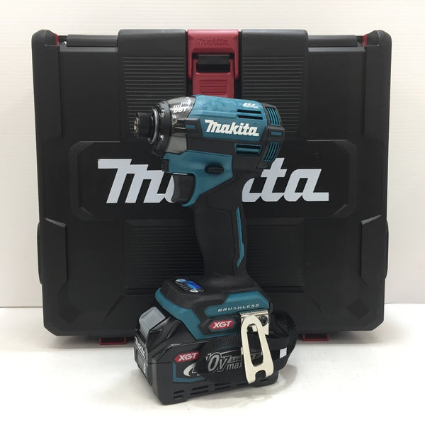 makita マキタ 40Vmax 2.5Ah 充電式インパクトドライバ 青 ケース・充電器・バッテリ2個セット TD002GRDX 未使用品