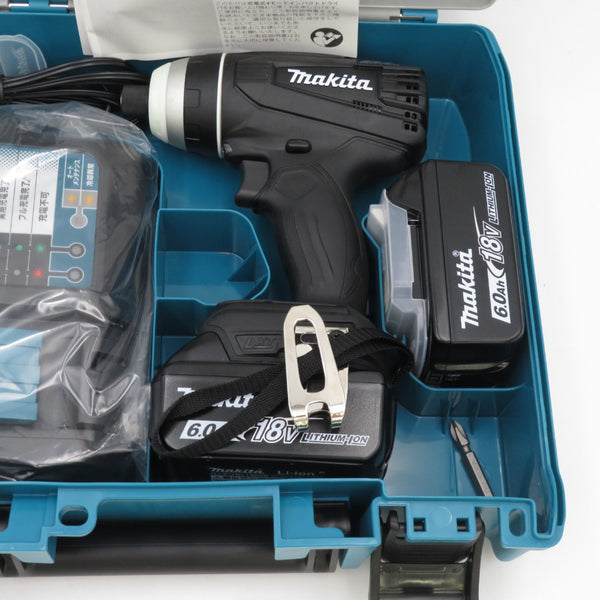 makita マキタ 18V 6.0Ah 充電式4モードインパクトドライバ 黒 ケース・充電器・バッテリ2個セット TP141DRGXB 未使用品