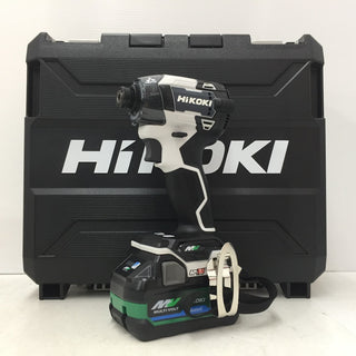 HiKOKI ハイコーキ マルチボルト36V コードレスインパクトドライバ フロスティホワイト ケース・充電器・新型Bluetoothバッテリ2個セット WH36DD 2XHSZ(FW) 未使用品