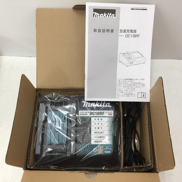 makita マキタ 14.4/18V Li-ionバッテリ対応 急速充電器 外箱・説明書付 DC18RF JPADC18RF 未使用品
