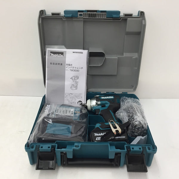 makita マキタ 18V 6.0Ah 12.7mm 充電式インパクトレンチ ケース・充電器・バッテリ2個セット TW300DRGX 未使用品