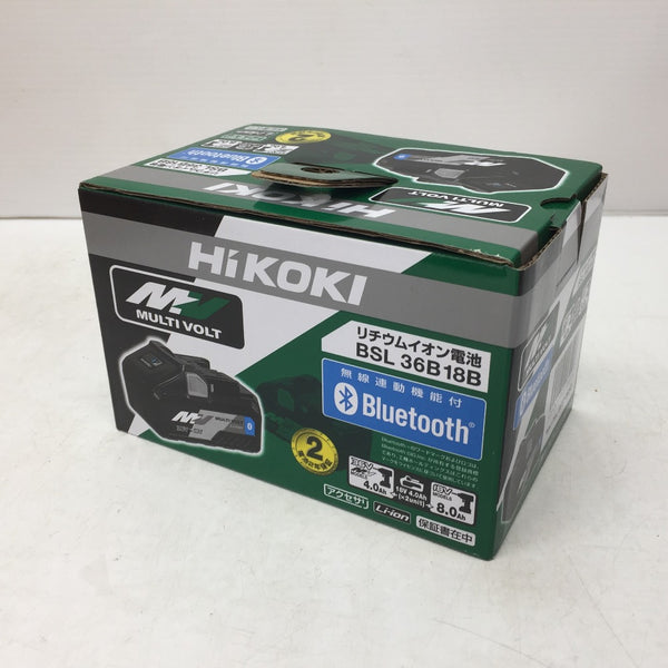 HiKOKI (ハイコーキ) マルチボルト 36V-4.0Ah 18V-8.0Ah Li-ionバッテリ リチウムイオン電池 Bluetooth無線連動機能付 BSL36B18B 0037-5634 新品