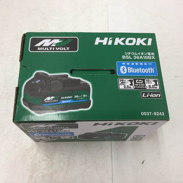 HiKOKI ハイコーキ マルチボルト 36V-2.5Ah 18V-5.0Ah Li-ionバッテリ リチウムイオン電池 新型 Bluetooth 無線連動機能付 BSL36A18BX 0037-9242 未使用品 | テイクハンズ takehands | 工具専門店 テイクハンズ