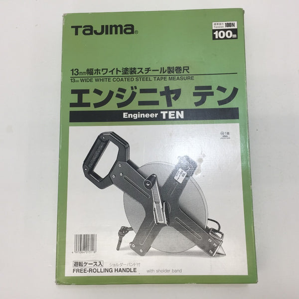 TAJIMA タジマ TJMデザイン 13mm幅ホワイト塗装スチール製巻尺 標準 