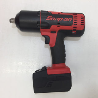 SnapOn (スナップオン) 18V 4.0Ah 1/2” コードレスインパクトレンチ 赤 ソフトバッグ・充電器・バッテリ2個セット ブーツやぶれあり CTJ8850 中古